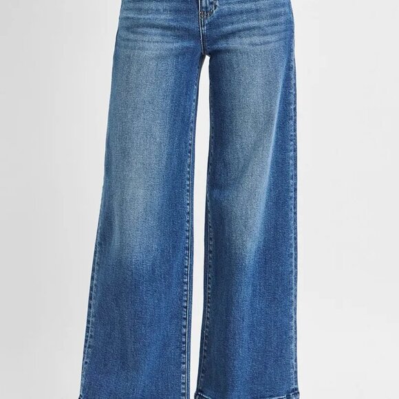✨NWT RISEN Full Size High Rise Ankle Wide Seam Detailed Jeans Plus Size - Picture 3 of 6